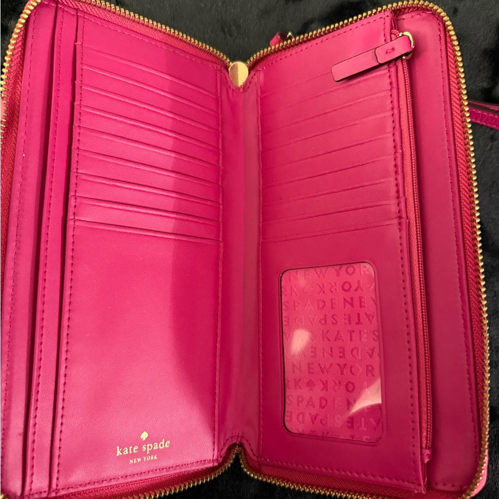 Kate Spade Fuchsia Wristlet Wallet - Picture 2 of 2